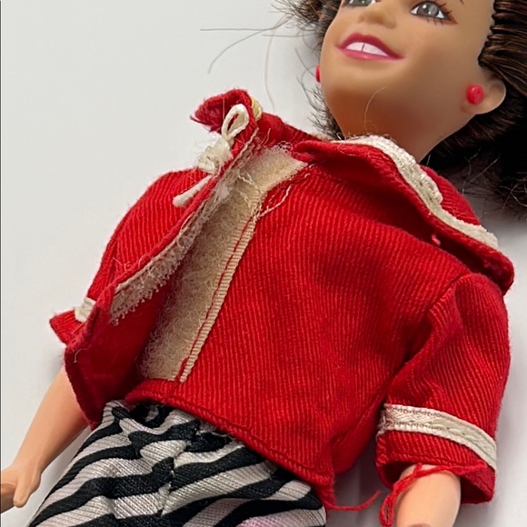 Barbie Doll with Red Jacket and Striped Pants - Picture 12 of 13